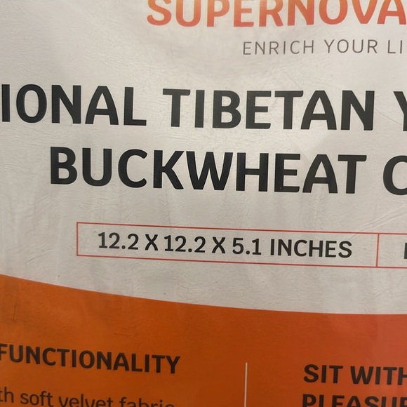 🧘NWT Meditation Traditional Tibetan Zafu Buckwheat Soft Velvet Pillow - Picture 7 of 10